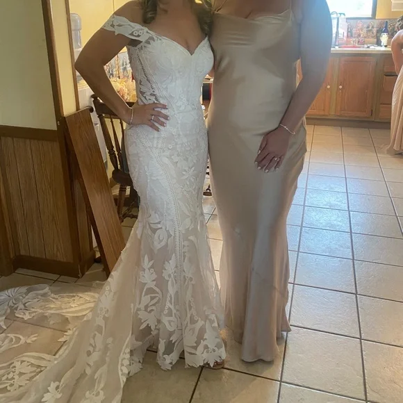 Worn once- Show Me Your Mumu - Tuscany Slip Dress- Champagne- XL - Picture 3 of 4